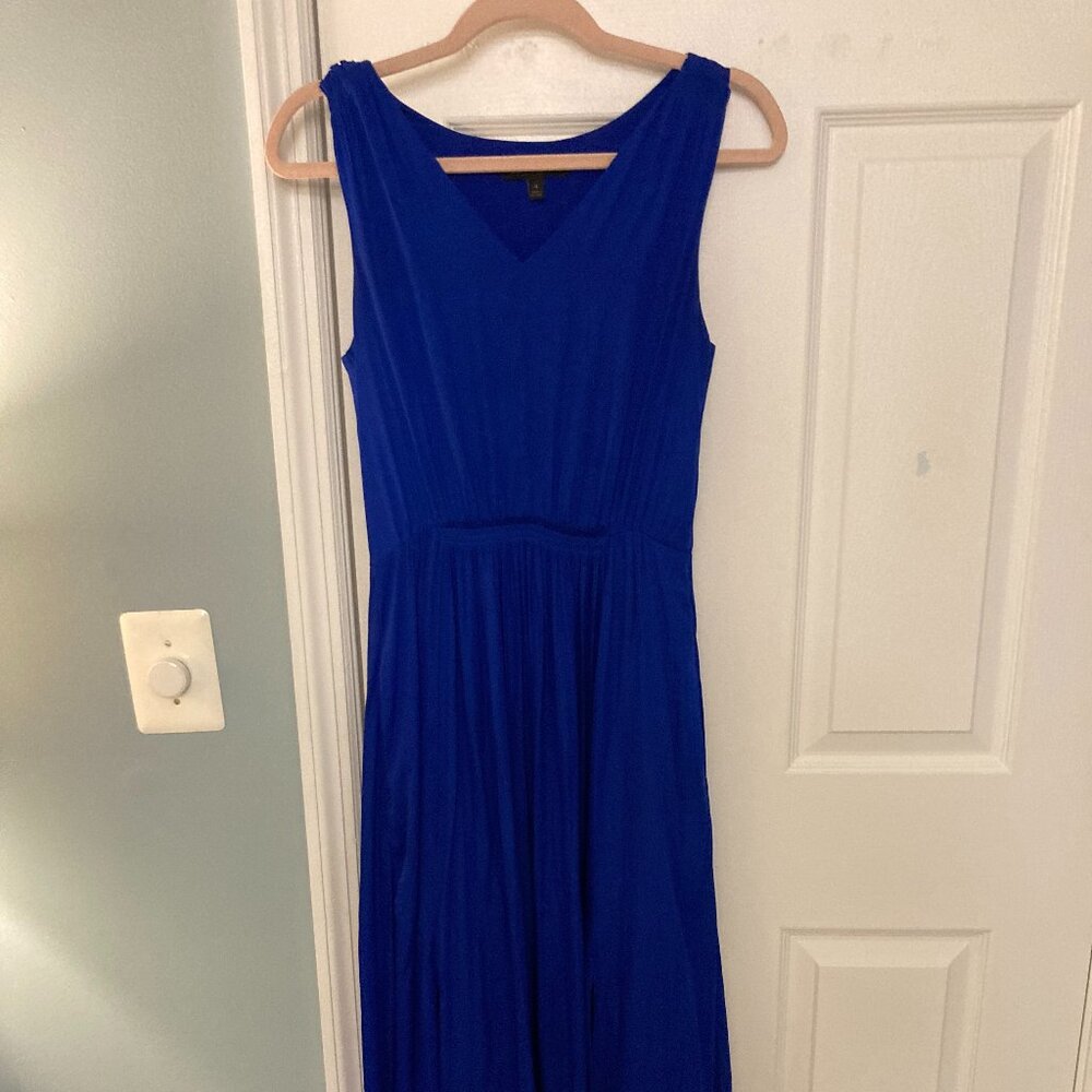 Banana Republic Royal Blue Silky Maxi Dress